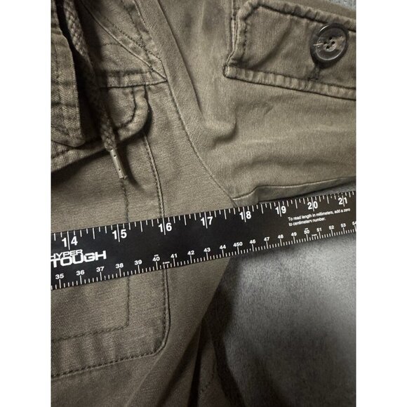 Levi Strauss Co Jacket Womens XS Military Green Canvas Work Core Quilted Hooded - Picture 5 of 9